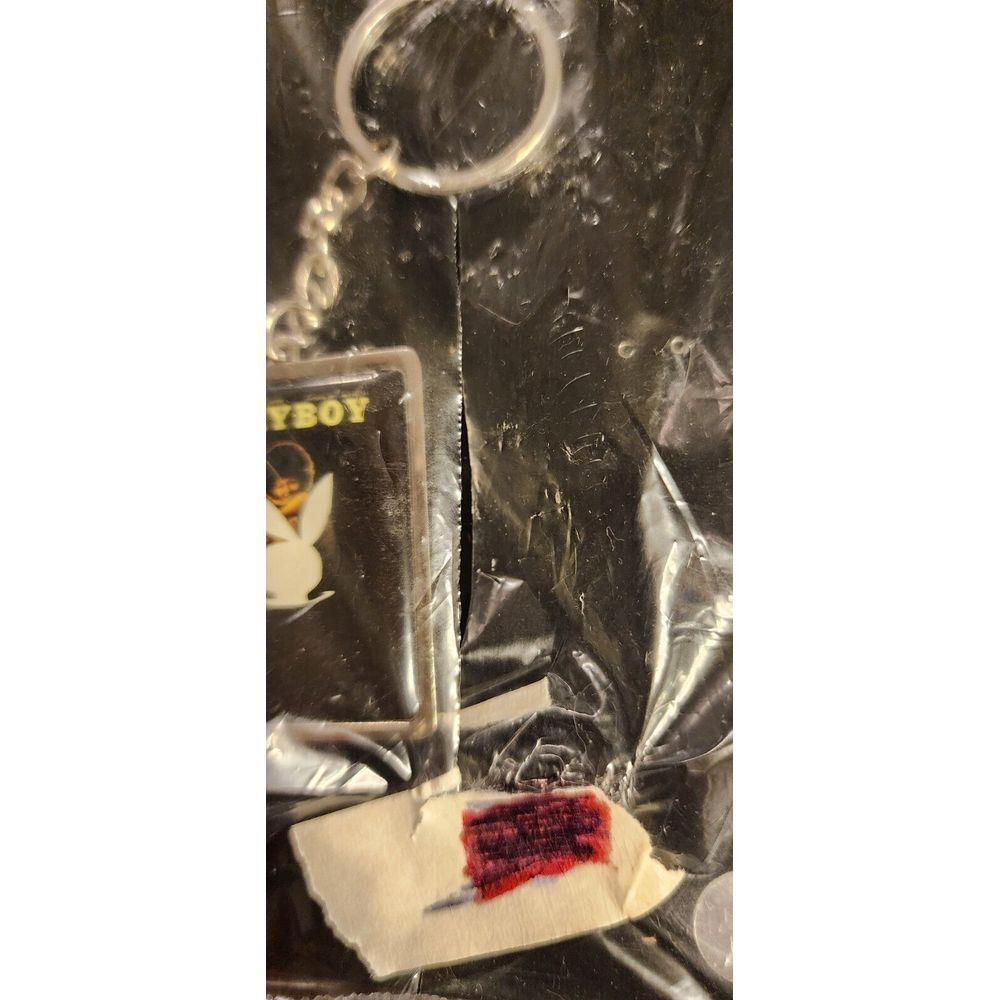 Early 2000 Playboy Vintage Cover Black Bunny Keychain ~ New~ RARE Employee Gift - Picture 2 of 5